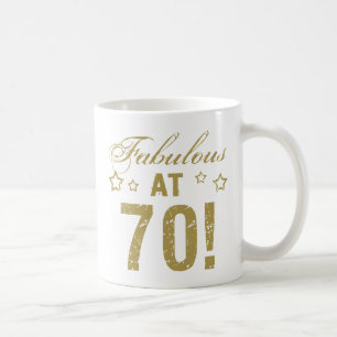 Caneca De Café Fabuloso 70 Birthday