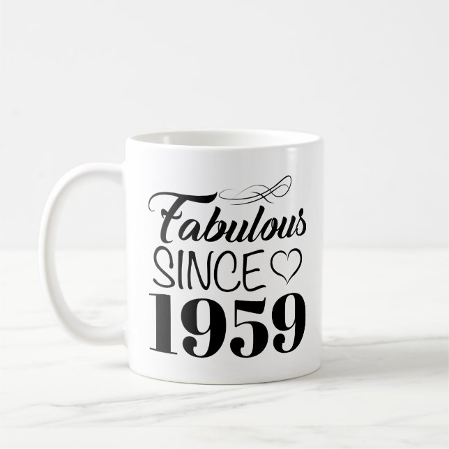 Caneca De Café Fabuloso desde 1959 60º aniversário (Esquerda)