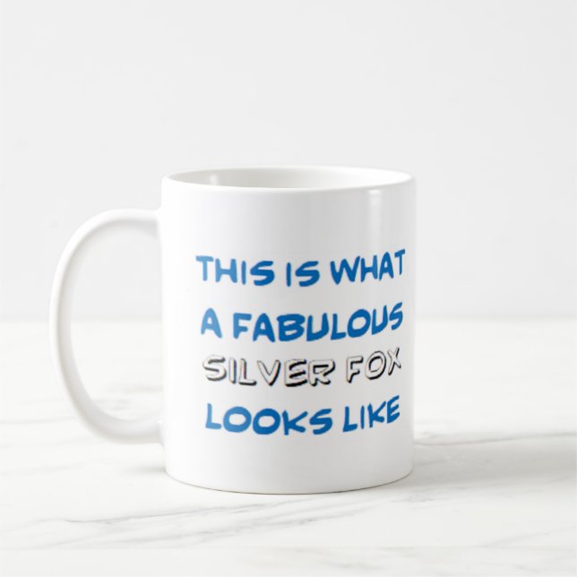 Caneca De Café fabuloso raposo prateado (Esquerda)