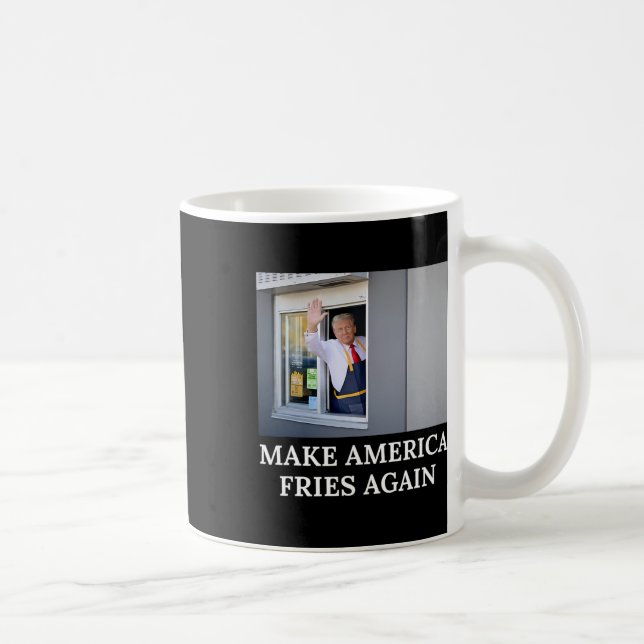 Caneca De Café Faça a América Fritar Novamente - Drive Thru Engra (Direita)