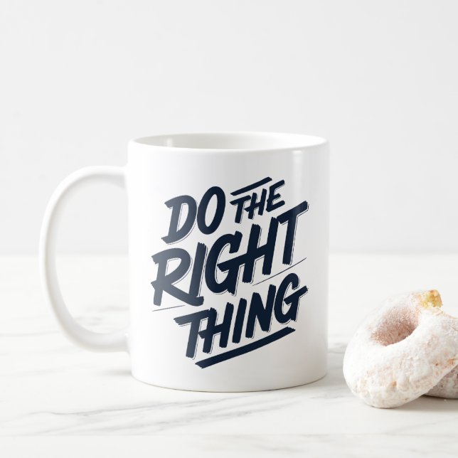 Caneca De Café Faça a coisa certa 1 (Com Donut)