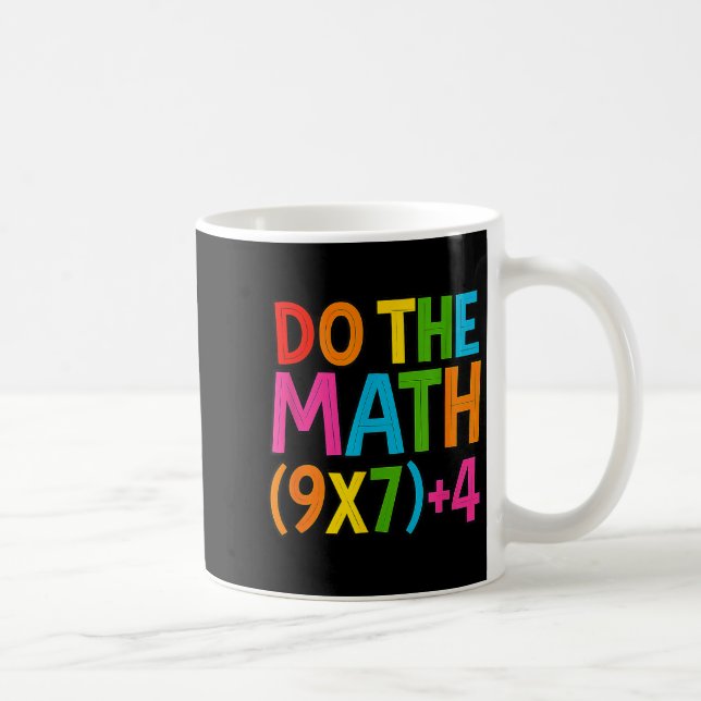 Caneca De Café Faça a Conta 67 Meme 6 7 Divertido Seis Sete  (Direita)