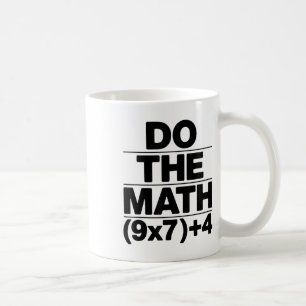 Caneca De Café Faça a Equação Matemática Dia de Ação de Graças Pr