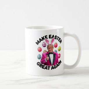 Caneca De Café Faça a Páscoa Grande Novamente Coelhinho Engraçado