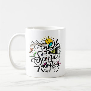 Caneca De Café Faça a rota cênica