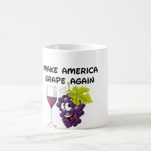 CANECA DE CAFÉ FAÇA A UVA DE AMÉRICA OUTRA VEZ AGREDIR