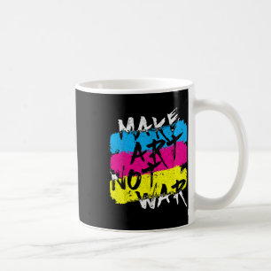 Caneca De Café Faça Arte Não Guerra Grafite Spray Arte de Rua Des