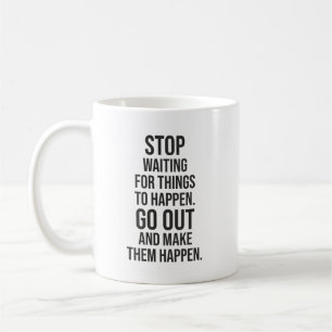 Caneca De Café Faça As Coisas Acontecerem - Gym, Hustle, Success,