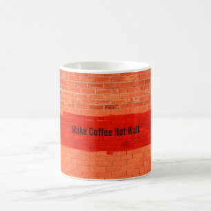 Caneca De Café "Faça café sem parede", Legal divertimento exclusi