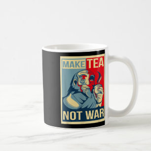 Caneca De Café Faça Chá Não Guerra. Tealover Japonês Buddha Herba