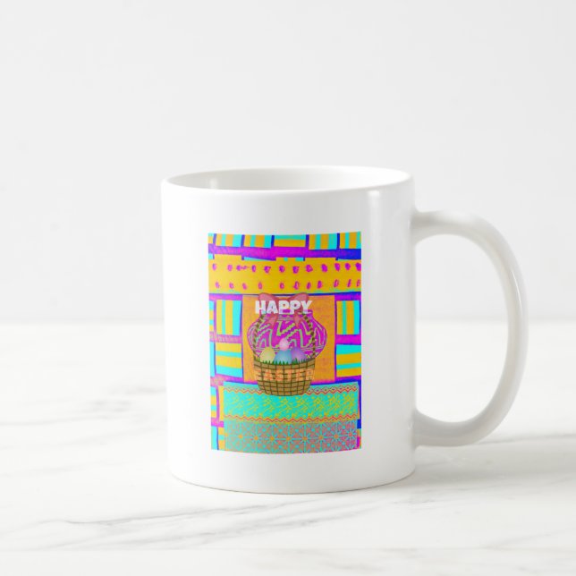 Caneca De Café Faca de Páscoa inspirada na África Ocidental e art (Direita)