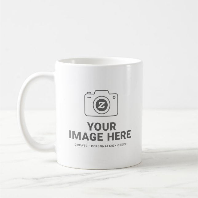Caneca De Café Faça Dela Sua Foto Personalizada (Esquerda)