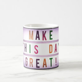 Caneca De Café Faça este excelente de dia