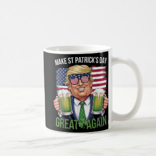 Caneca De Café Faça Excelente De Dia de São Patrício Novamente En