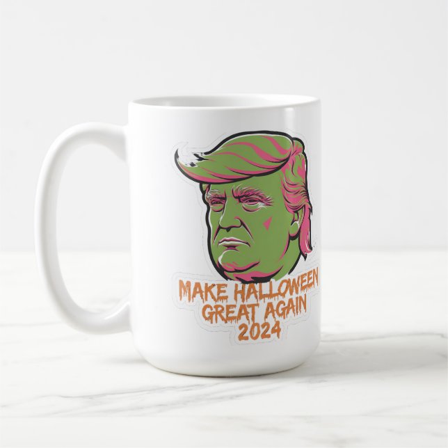 Caneca De Café Faça Excelente De Halloween Novamente 2024 Mug:Ins (Esquerda)