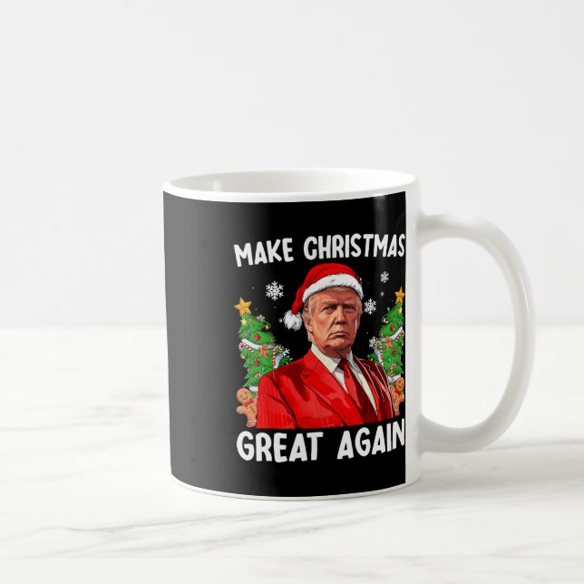 Caneca De Café Faça Excelente De Natal Novamente Papais noeis Eng (Direita)