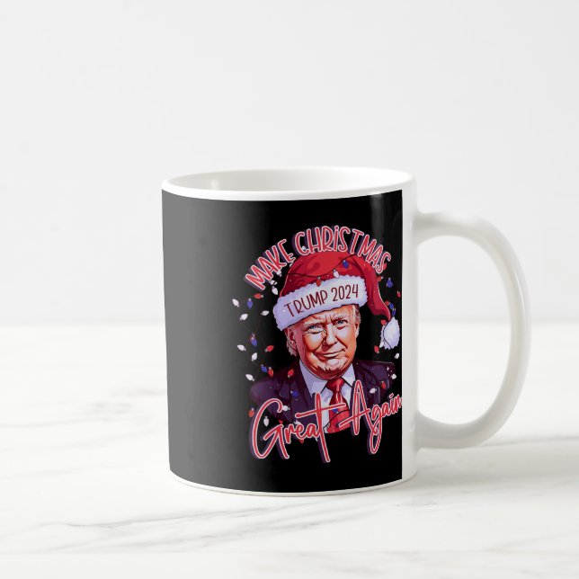 Caneca De Café Faça Excelente De Natal Novamente Papais noeis Eng (Direita)