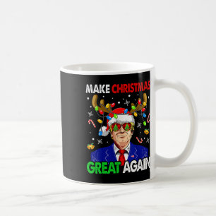 Caneca De Café Faça Excelente De Natal Novamente Papais noeis Eng