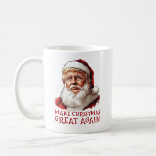Caneca De Café Faça Excelente De Natal Novamente Papais noeis Eng