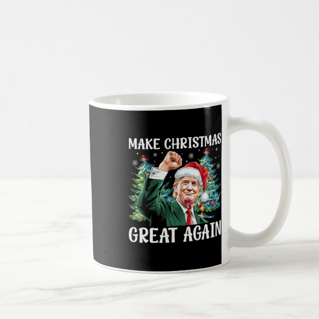 Caneca De Café Faça Excelente De Natal Novamente Papais noeis Eng (Direita)