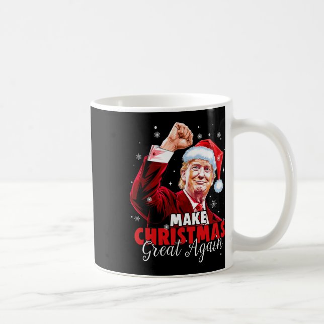 Caneca De Café Faça Excelente De Natal Novamente Papais noeis Eng (Direita)