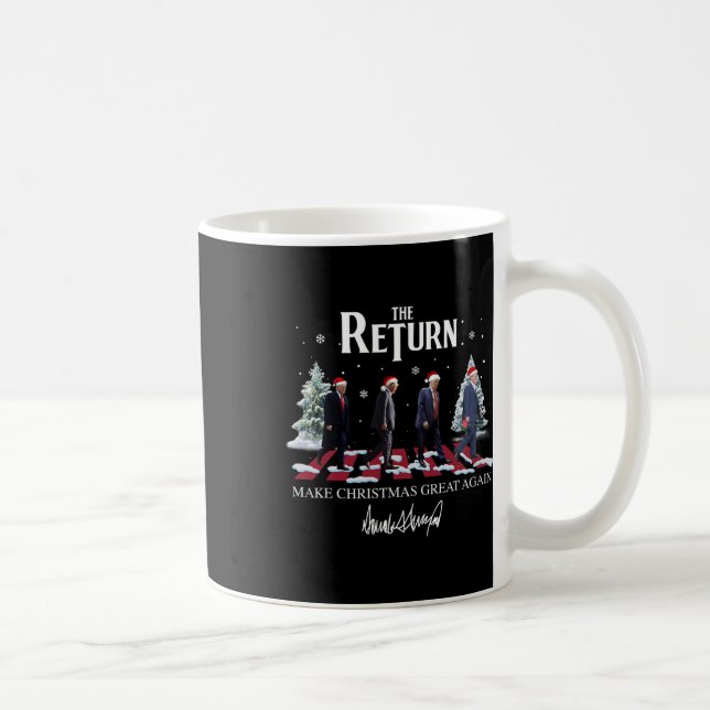 Caneca De Café Faça Excelente De Natal Novamente Papais noeis Eng (Direita)