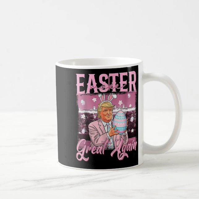 Caneca De Café Faça Excelente De Páscoa Novamente Engraçado Tremo (Direita)