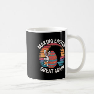 Caneca De Café Faça Excelente De Páscoa Novamente Engraçado Tremo