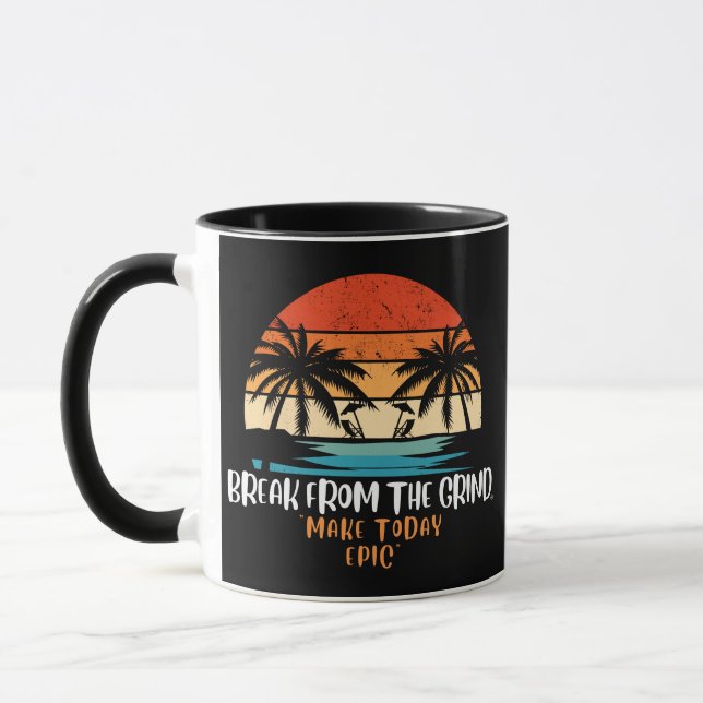 Caneca de Café Faça Hoje Épico (Esquerda)