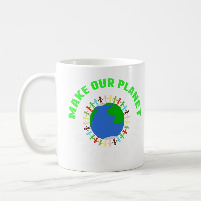 Caneca De Café Faça nosso Excelente do planeta novamente (Esquerda)