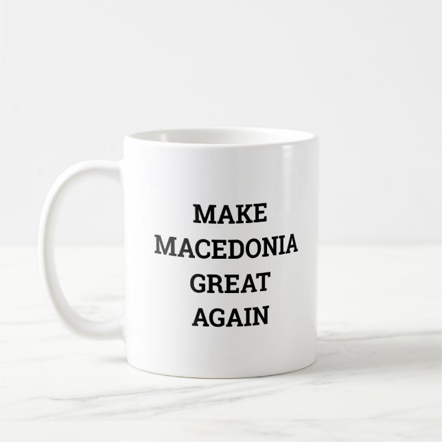 Caneca De Café Faça o Excelente da Macedônia novamente (Esquerda)