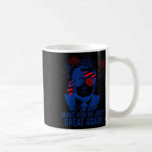 Caneca De Café Faça o Excelente de 4 de julho de novo, masculinos