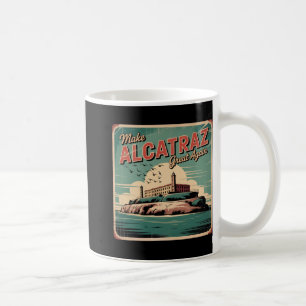 Caneca De Café Faça o Excelente de Alcatraz de novo Trump 2025 En