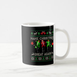 Caneca De Café Faça o Excelente de Natal de novo Papais noeis Tru