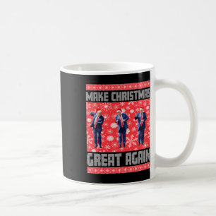 Caneca De Café Faça o Excelente de Natal de novo Papais noeis Tru