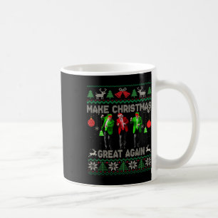 Caneca De Café Faça o Excelente de Natal de novo Papais noeis Tru