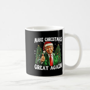 Caneca De Café Faça o Natal Grande Novamente Divertido Papai Noel