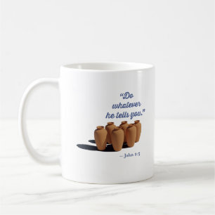 Caneca De Café Faça O Que Ele Disser João 2:5