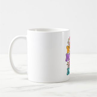 Caneca De Café Faça O Que Te Faz Feliz – Colorido Retro Positivo