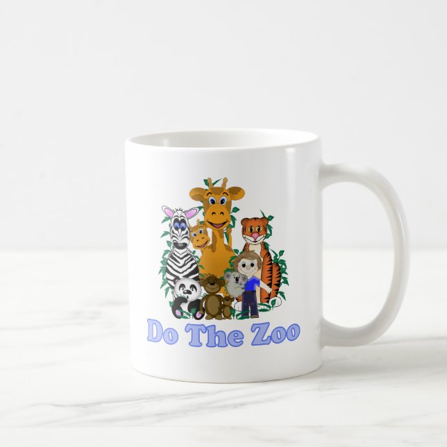 Caneca De Café Faça o zoológico (Direita)
