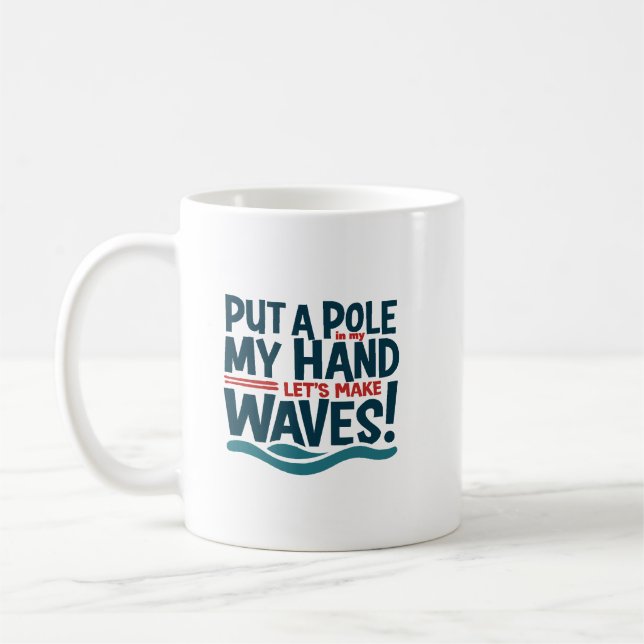 Caneca De Café Faça Ondas com Estilo (Esquerda)