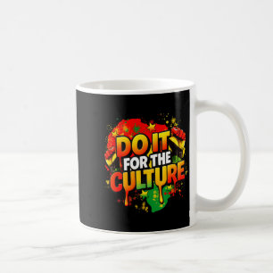 Caneca De Café Faça Por Cultura Mês da História Negra Homens Mulh