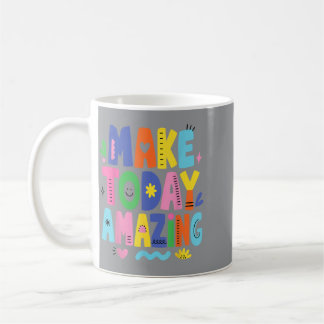 Caneca De Café Faça Positividade Incrível Encorajamento Bondade