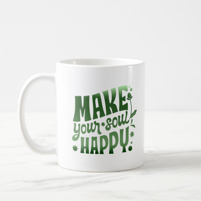 CANECA DE CAFÉ FAÇA SUA ALMA FELIZ (Esquerda)