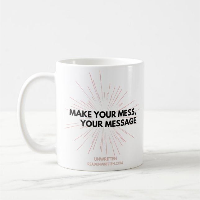 Caneca De Café Faça Sua Mess, Sua Mensagem Mug (Esquerda)