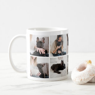 Caneca De Café Faça Sua Própria Colagem de Fotos de Animais de Es