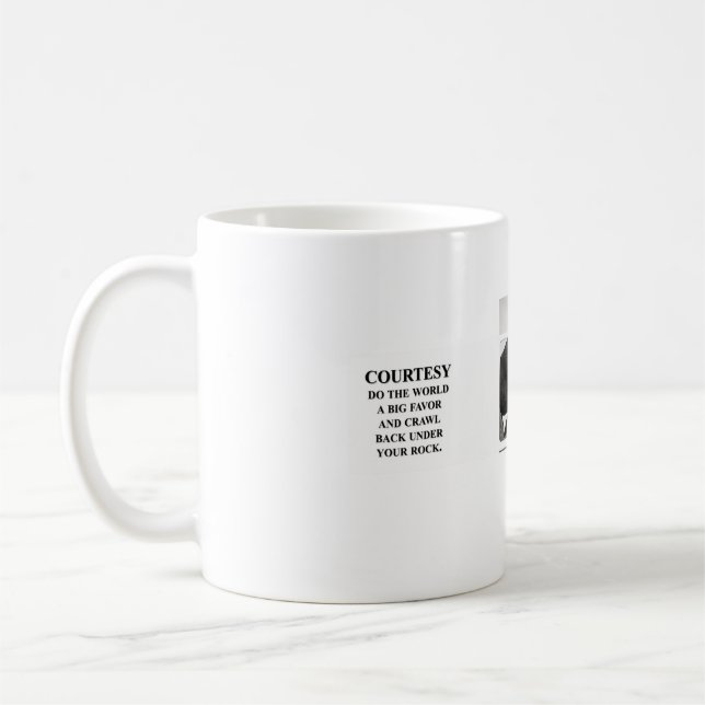 Caneca De Café Faça um favor ao mundo? volte para baixo da sua ro (Esquerda)
