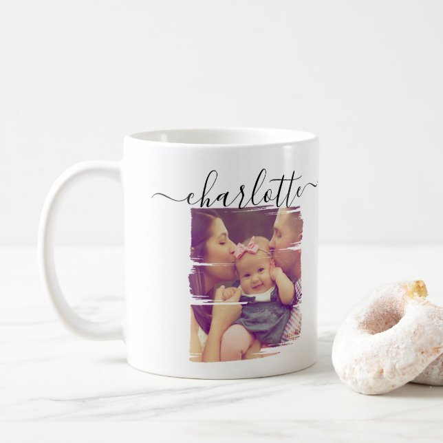 Caneca De Café Faça uma manutenção personalizada de fotos (Com Donut)