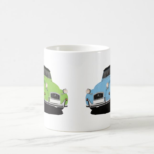 Caneca De Café Faça-você-mesmo 2CV (deux chevaux) - (Centro)