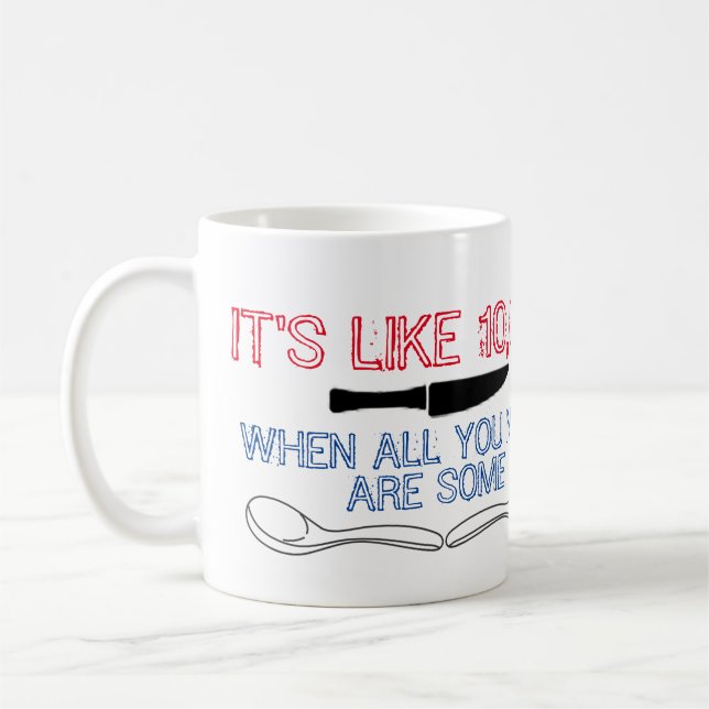 Caneca De Café Facas/caneca das colheres (Esquerda)